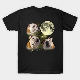 Bulldogs The Moon Classic Dog Breed T-Shirt
